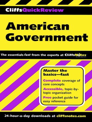 cover image of CliffsQuickReview American Government